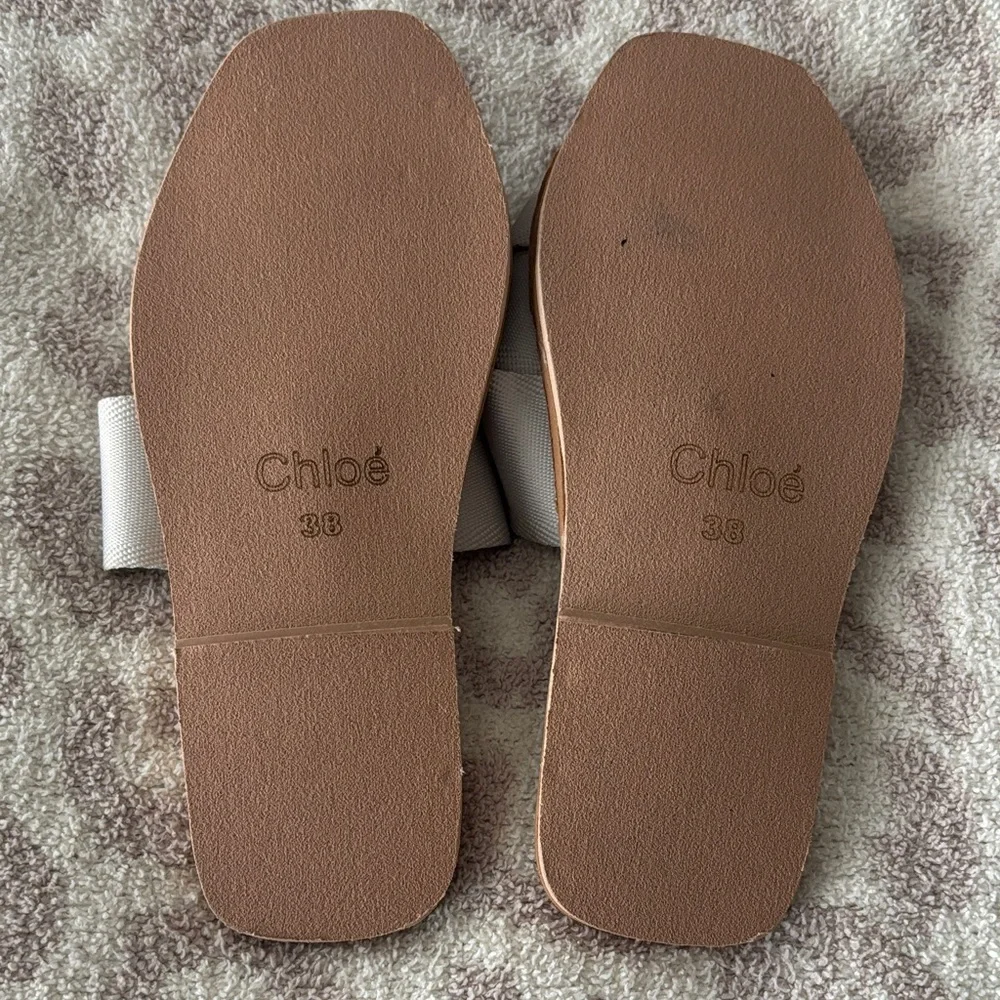 Woody Flat Logo Ribbon Slide Sandals (INSPIRED)- NOT AUTHENTIC - Picture 3 of 3